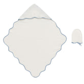 KIPP BABY 2PC SCALLOP TOWEL AND MITT SET